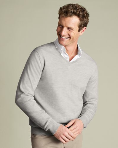 Pull À Col En V En Mérinos - par - Charles Tyrwhitt - Modalova