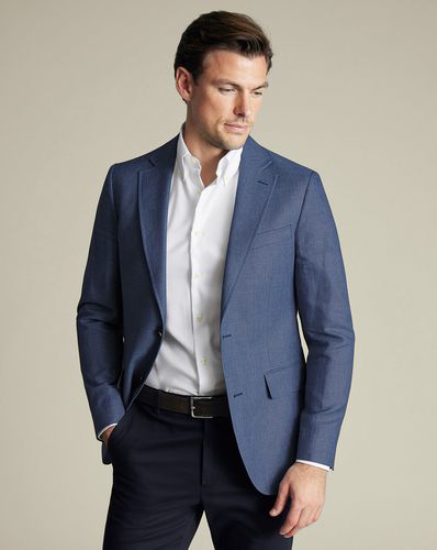 Veste En Lin Et Coton - Acier par - Charles Tyrwhitt - Modalova