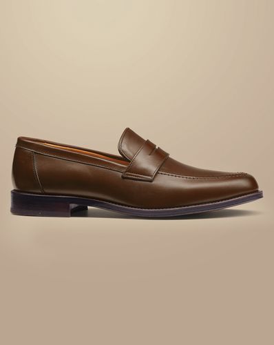 Mocassins En Cuir - Beige Foncé en par - Charles Tyrwhitt - Modalova