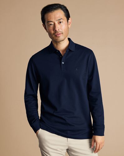 Polo En Piqué À Manches Longues - par - Charles Tyrwhitt - Modalova