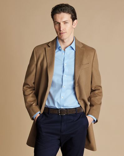 Manteau En Laine - Camel Clair en par - Charles Tyrwhitt - Modalova