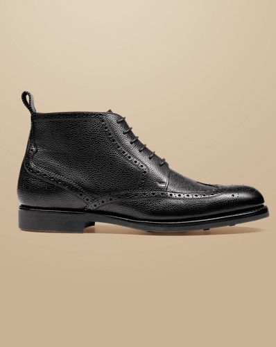 Bottines Richelieu En Cuir - par - Charles Tyrwhitt - Modalova