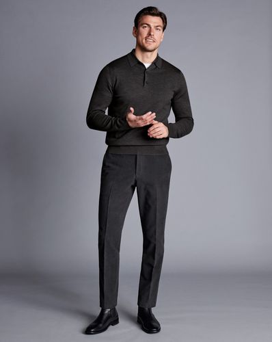 Pantalon Italien En Moleskine - par - Charles Tyrwhitt - Modalova