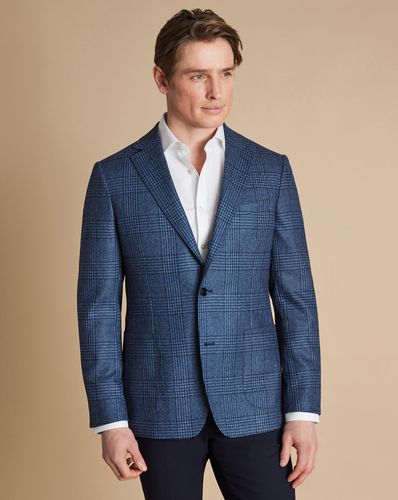 Veste En Laine Et Soie À Carreaux - Océan par - Charles Tyrwhitt - Modalova