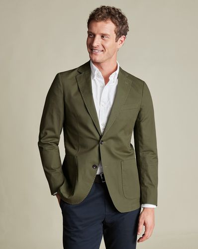 Veste En Coton Extensible - Foncé par - Charles Tyrwhitt - Modalova