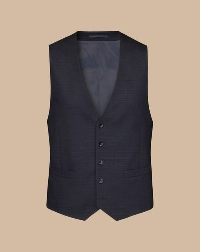 Gilet De Costume À Micro Carreaux - par - Charles Tyrwhitt - Modalova