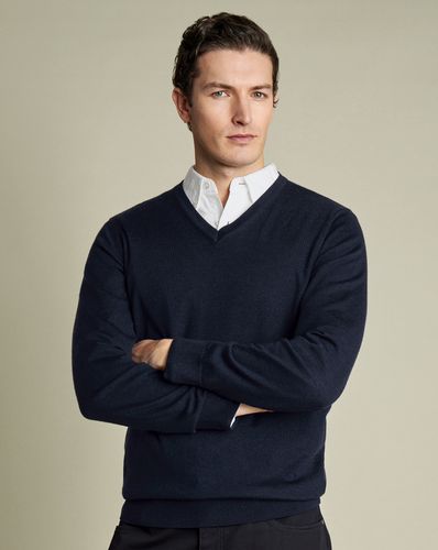 Pull À Col En V En Mérinos - par - Charles Tyrwhitt - Modalova