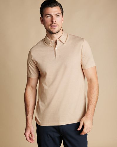 Polo En Coton Performance - Camel par - Charles Tyrwhitt - Modalova