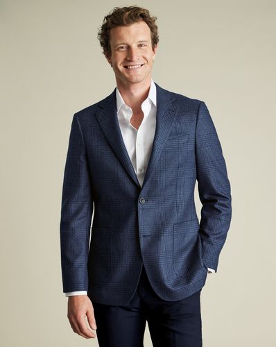 Veste En Soie Et Sergé De Laine - Encre par - Charles Tyrwhitt - Modalova