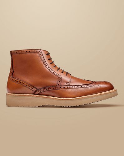 Bottines Richelieu En Cuir - Beige Foncé en par - Charles Tyrwhitt - Modalova