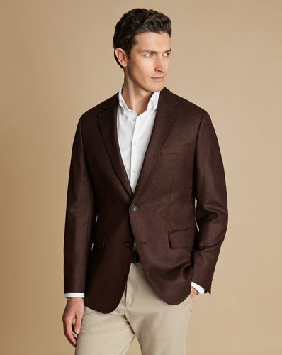 Veste En Laine Texturée - Chocolat en par - Charles Tyrwhitt - Modalova