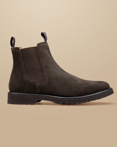 Bottes Chelsea En Daim - Chocolat en par - Charles Tyrwhitt - Modalova