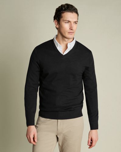 Pull À Col En V En Mérinos - par - Charles Tyrwhitt - Modalova