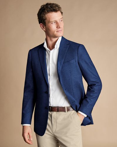 Veste En Sergé De Laine Et Soie - Encre par - Charles Tyrwhitt - Modalova