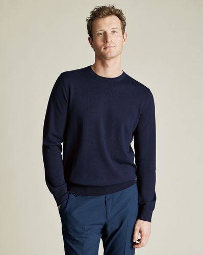 Pull À Col Rond En Mérinos - par - Charles Tyrwhitt - Modalova