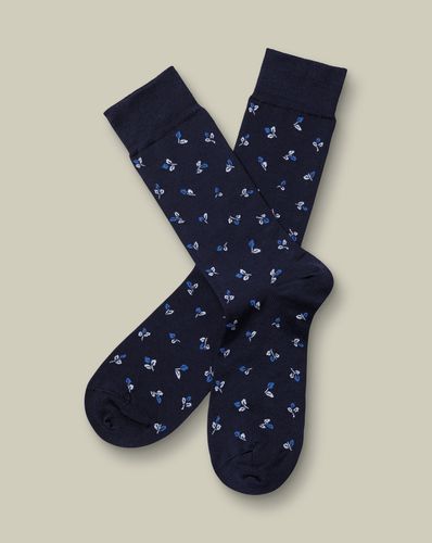 Chaussettes À Motif Floral - par - Charles Tyrwhitt - Modalova