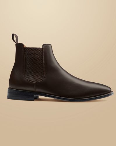 Bottes Chelsea En Cuir - Chocolat Foncé en par - Charles Tyrwhitt - Modalova