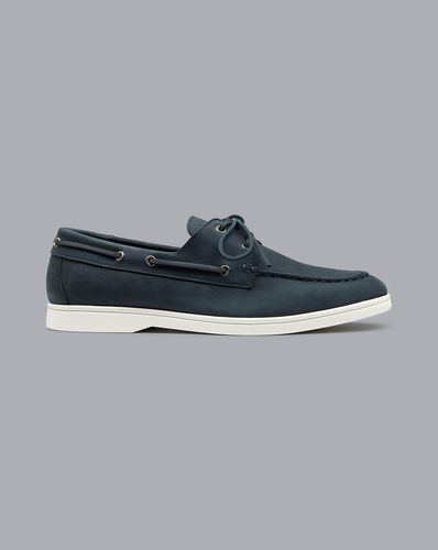 Chaussures Bateau En Nubuck - Acier par - Charles Tyrwhitt - Modalova