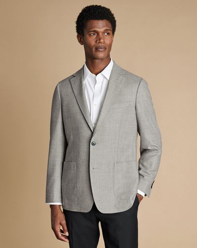 Veste En Laine Et Soie - Gris par - Charles Tyrwhitt - Modalova