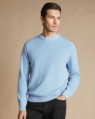 Pull À Col Rond En Coton Côtelé - par - Charles Tyrwhitt - Modalova