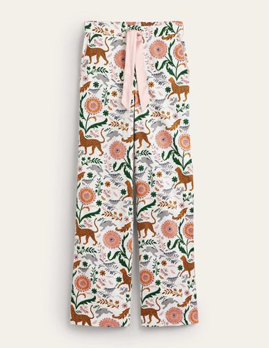 Pantalon de pyjama en satinette de coton - Boden - Modalova