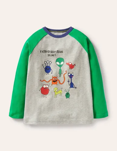 T-shirt raglan à motif spatial fluorescent Garçon - Boden - Modalova