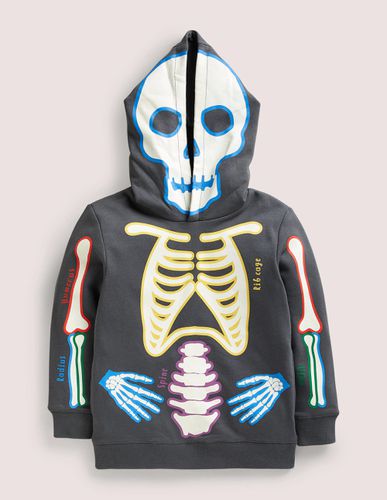 Sweat à capuche d'Halloween phosphorescent à motif squelette Garçon - Boden - Modalova