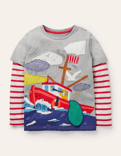 T-shirt de pêcheur avec rabat à soulever Garçon - Boden - Modalova