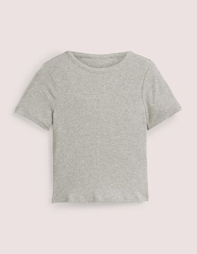 T-shirt ajusté et côtelé à col rond - Boden - Modalova