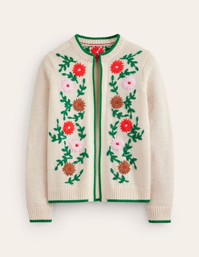 Cardigan brodé de fleurs - Boden - Modalova