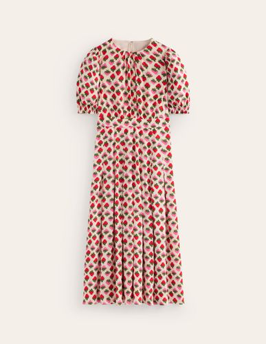 Robe midi Liv plissée Femme Boden - Boden - Modalova