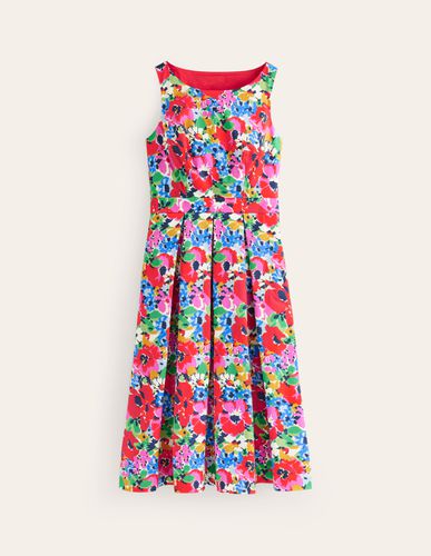 Robe midi plissée sans manches - Boden - Modalova