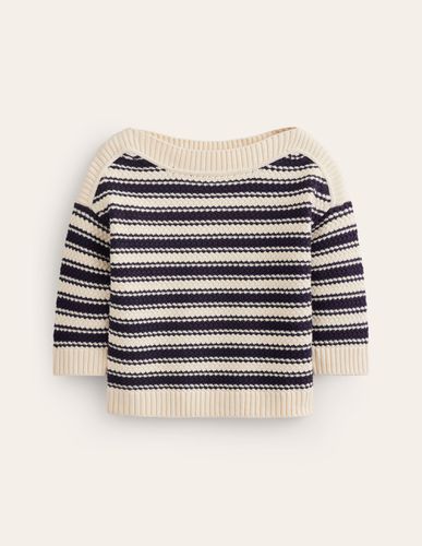 Pull rayé en coton texturé - Boden - Modalova