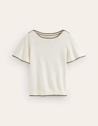 T-shirt col bateau Maggie en lin - Boden - Modalova