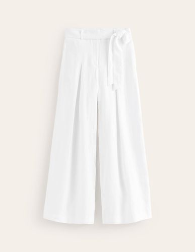 Pantalon palazzo en lin Femme Boden - Boden - Modalova