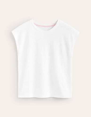 T-shirt col rond Louisa en lin - Boden - Modalova