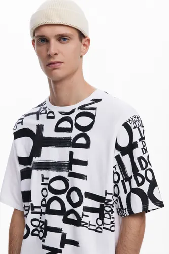 T-shirt à motif texte - Desigual - Modalova