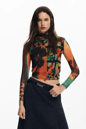 T-shirt en tulle imprimé - Desigual - Modalova