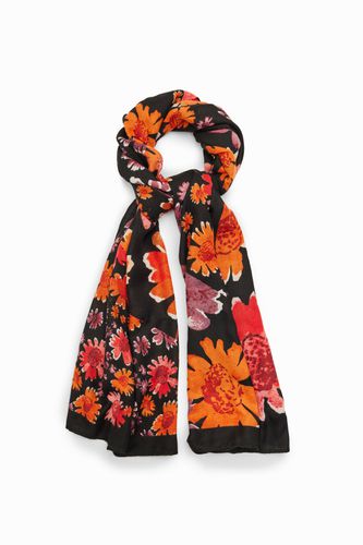 Foulard rectangulaire fleurs - Desigual - Modalova