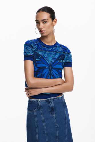 T-shirt en maille papillons - Desigual - Modalova