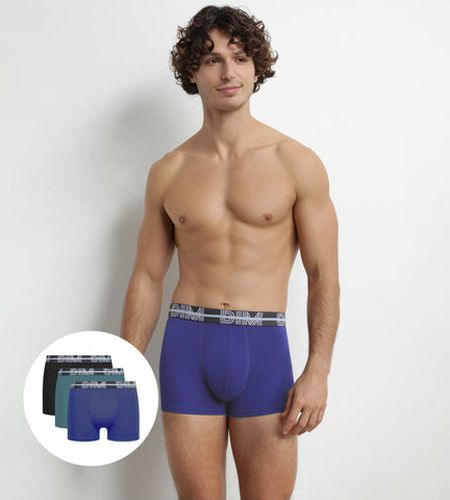 Lot de 3 boxers à ceinture 3D Noir Vert Powerful - Masculin - Taille 3 - DIM - Modalova