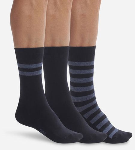 Lot de 3 paires de chaussettes à rayures Coton Style - Masculin - Taille 39/42 - DIM - Modalova