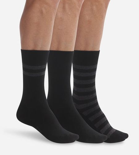 Lot de 3 paires de chaussettes à rayures Coton Style - Masculin - Taille 39/42 - DIM - Modalova