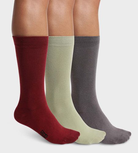 Lot de 3 paires de chaussettes Gris Sauge Coton - Masculin - Taille 39/42 - DIM - Modalova