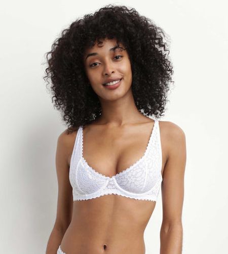 Soutien-gorge à armatures en dentelle florale Daily Dentelle - Féminin - Taille 90B - DIM - Modalova