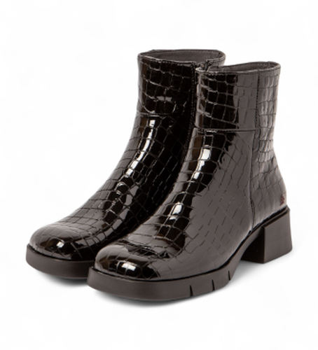 Bottines en cuir 1284 Warsaw (38), 3 à 5 cm, Fermeture éclair, Casuel - ART - Modalova
