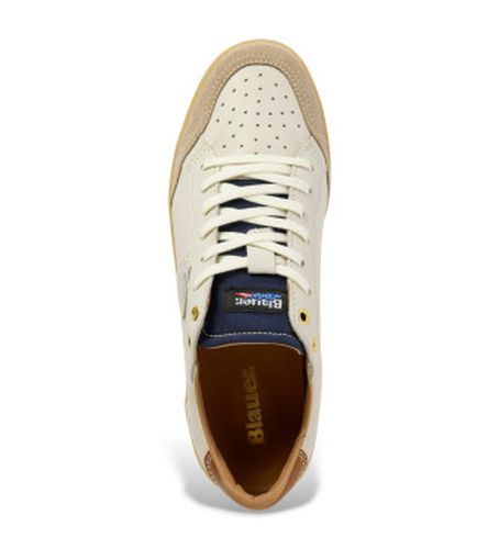 S6MURRAY21 Murray 21 Chaussures , (43), Cuir, Blanc, Plat, Lacets, Casuel - Blauer - Modalova