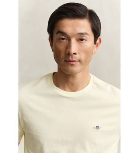 T-shirt Regular Fit Shield (S), Casuel, Jaune, Coton, Manche courte - Gant - Modalova