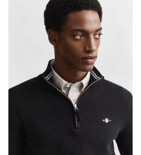 Pull Classic Cotton à demi-zip (S), Casuel, Coton, Manche courte - Gant - Modalova