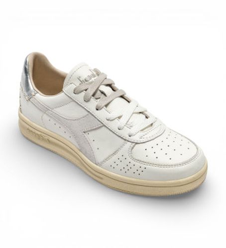 B.Elite X Stitch Leather Sneakers (37), Cuir, Blanc, Plat, Lacets, Casuel - Diadora - Modalova